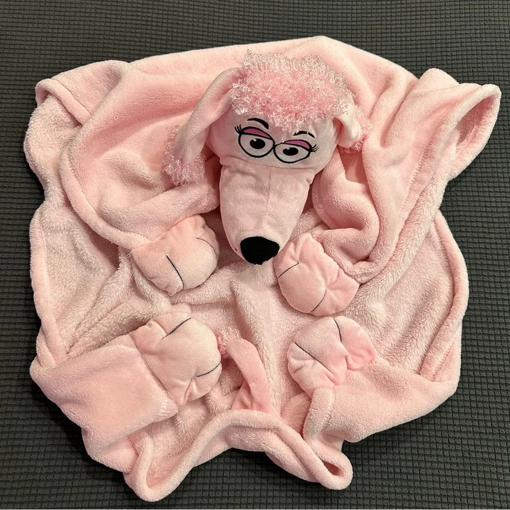 Cuddleuppets Pink Poodle Blanket Puppet Plush 2012 Jay at Play Soft Kids Throw
